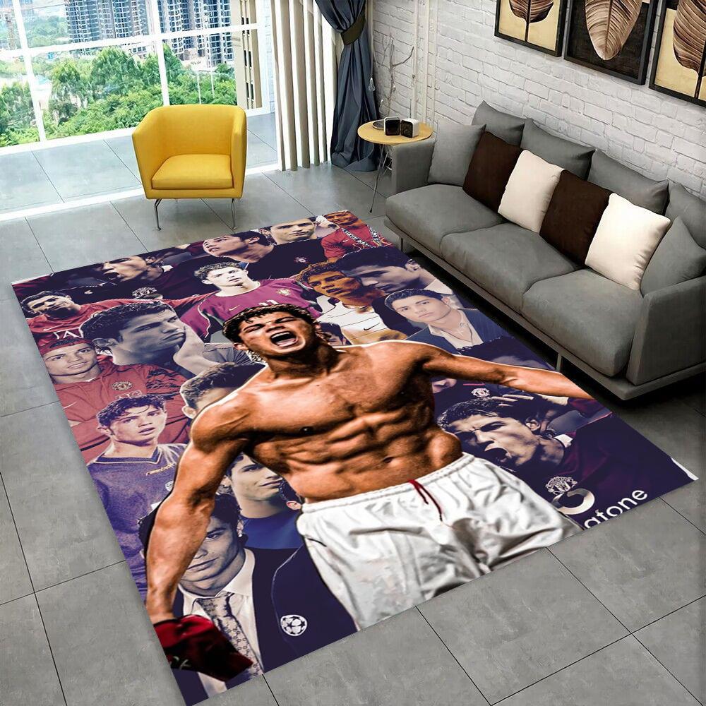 

CR7 Goat Ronaldo Football Star Carpet Rug for Playroom Bedroom Living Room Sofa Home Decor,kids Area Rug Non-slip Floor Mat Gift 40x60cm