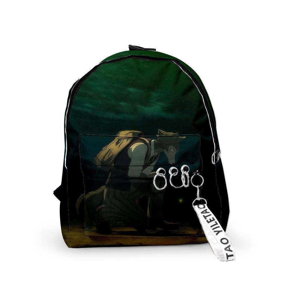 Classic Novelty Animal Rhapsody Backpacks Boys/Girls School Bags 3D Print Keychains Oxford Waterproof Cute Small Backpacks