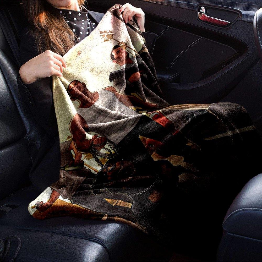 1pc Grand Theft Auto Soft Flannel Blanket with Designer Print A Cozy Blanket for All Seasons, Perfect for the Couch, Bed, Office