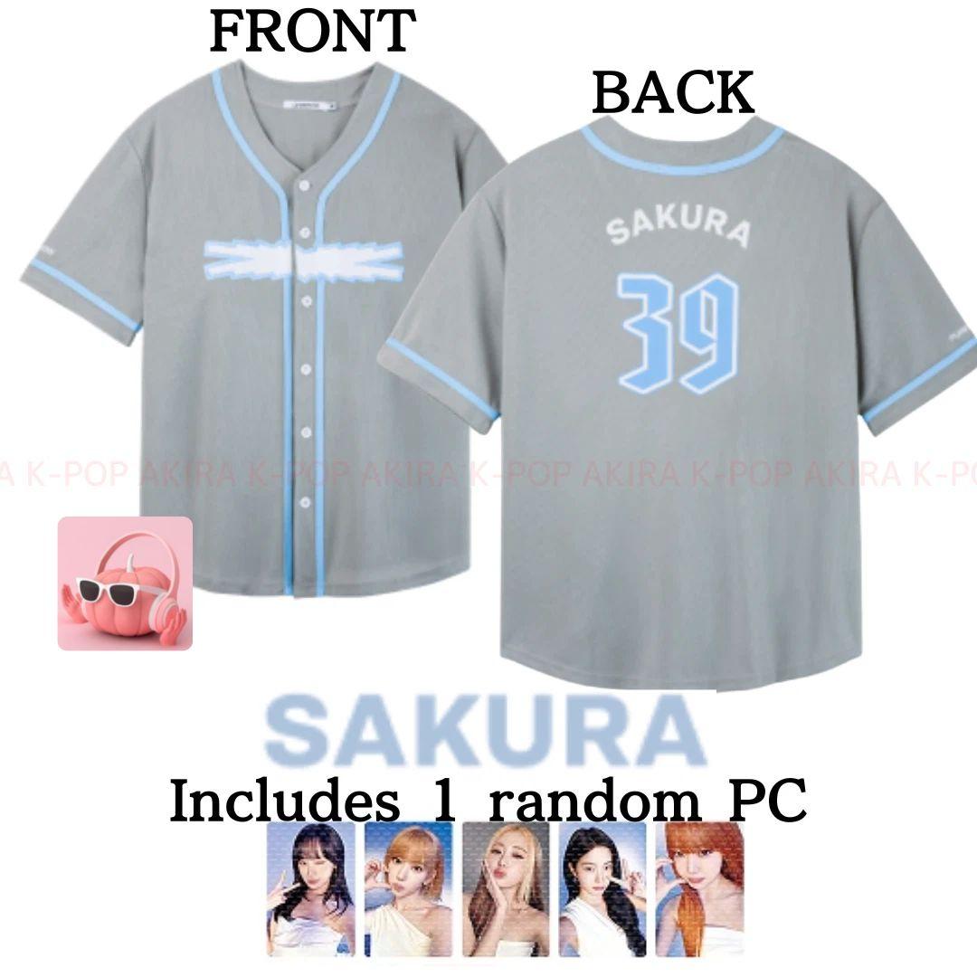 PRE-ORDER SAKURA UNIFORM SHIRT 2026 LE SSERAFIM TOUR  PUREFLOW  in JAPAN OFFICIAL MD M