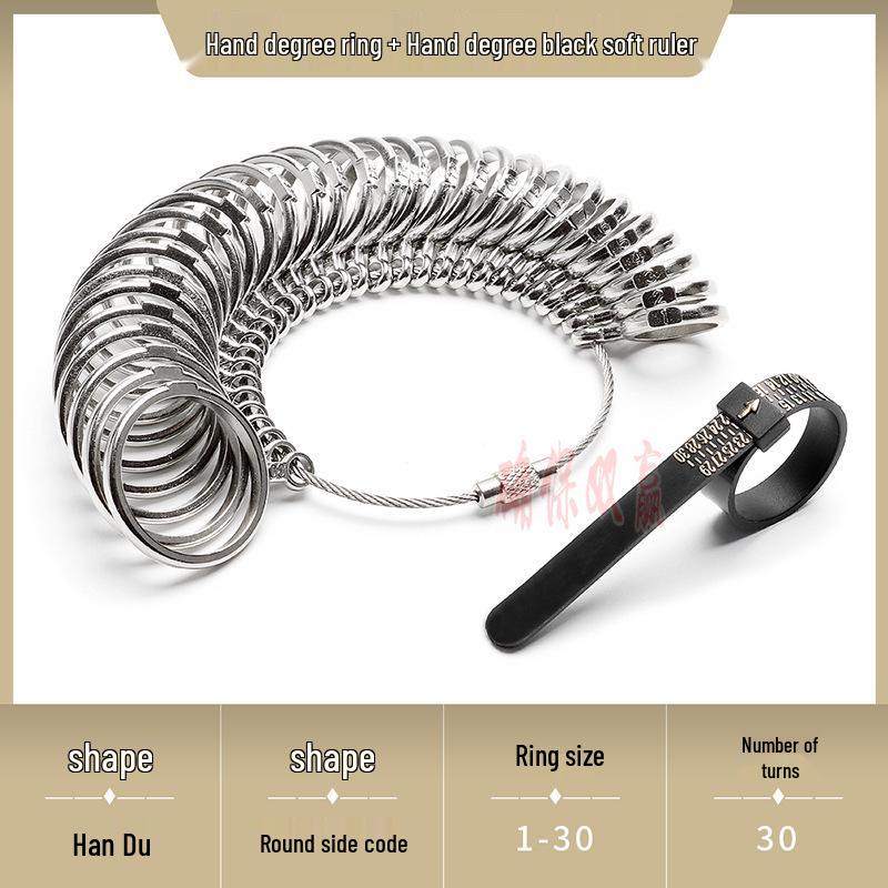Soft Ring Size Measuring Tool - Accurate Finger Ruler for UK, Europe, Japan, Korea, Hong Kong