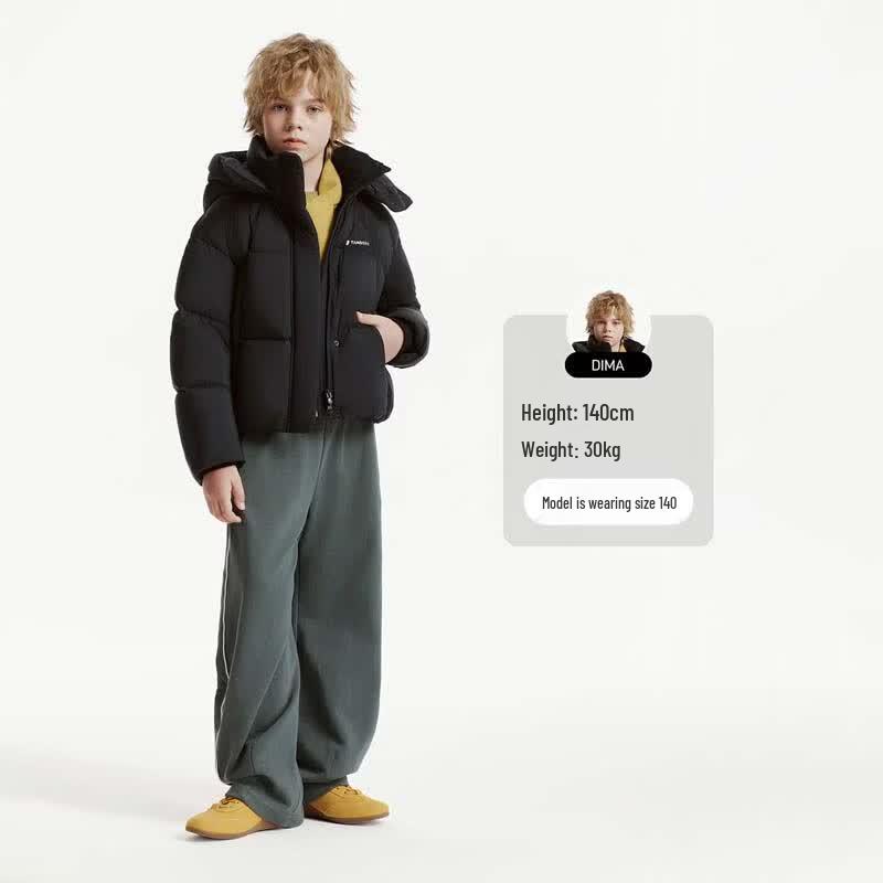 Tanboer Kids' Detachable Hood Down Puffer Jacket