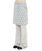 Mimdeowodeulobeu [Ssukkare X Mimde] Ssukkare Layered Skirt Pants_Gray