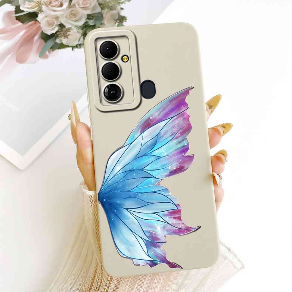 For Tecno Pop 6 Go BE6j Case Simple Style Silicone Shockproof Back Cover Coque For Tecno Pop6 Go POP 6 GO Phone Bumper Shell