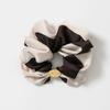 TWO TONE LAYERED SCRUNCHIE_BROWN HS029