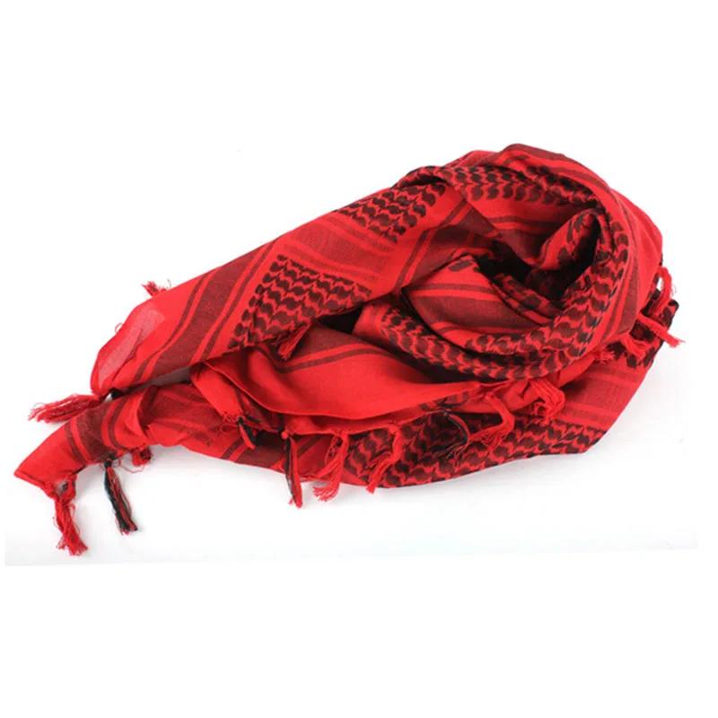 Tactical Arab Shemagh Military Scarf Outdoor Hiking Army Desert Scarves Muslim Hijab For Men Women Windproof Scarf Cotton Skull