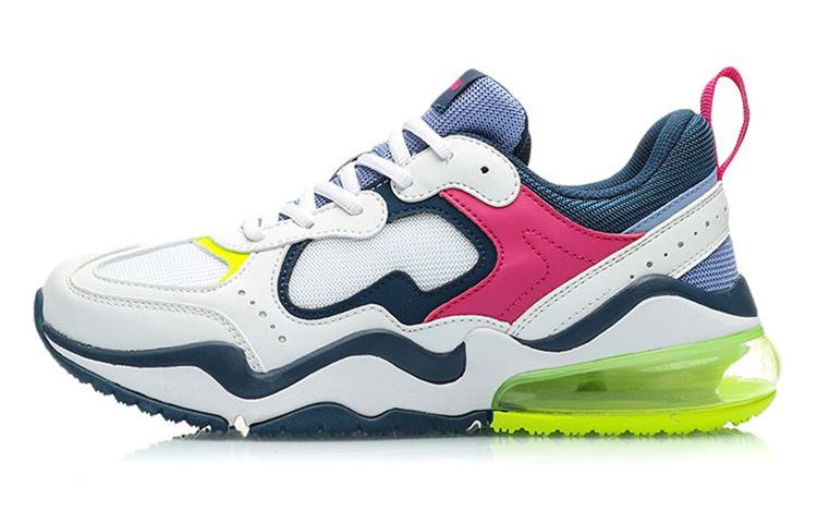 Li Ning CF Неоновый Источник Скользкие Легкие Нескользящие Легкие Низкие Повседневные Кроссовки Женские AGCP138-6 40