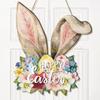 Convenient Wooden Rabbit Hanging Ornament Easy to Place for Easter Decoration top sale