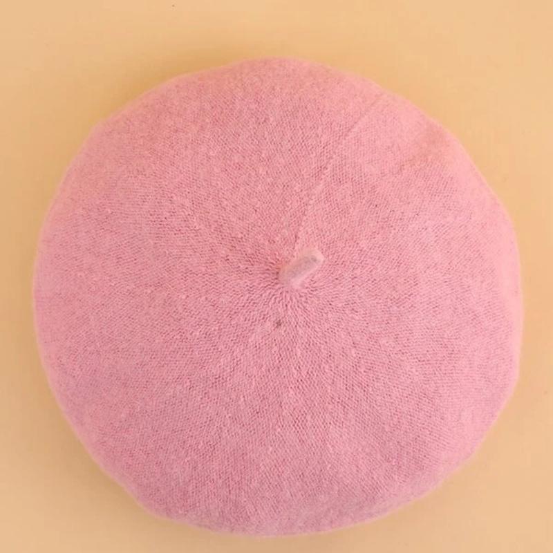 Simple Solid Beret Pure Color Unisex Beret Hat Men and Women New Year Presents Christmas Valentine's Gift for Her