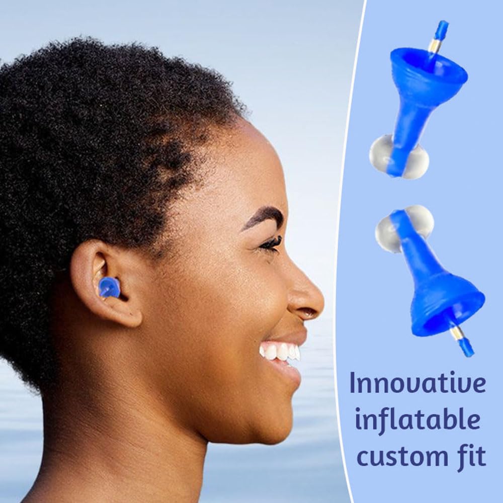 2025 Noise Cancelling Earplugs Inflatable Earplugs Comfortable Reusable With Rope Silicone For Sleep Travel Hearing Protection