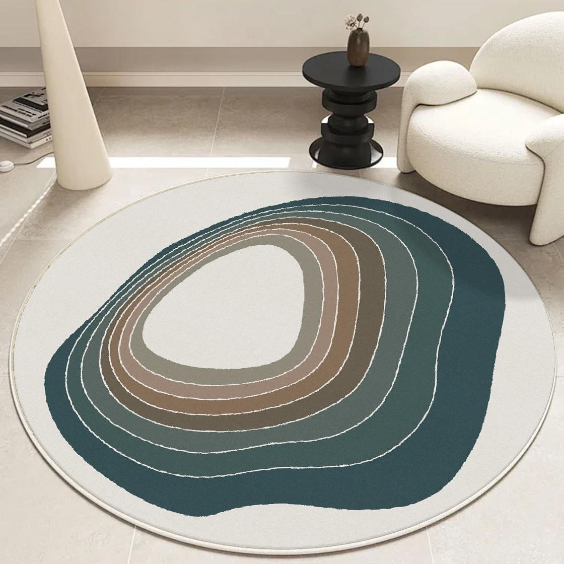 

Circular Living Room Carpet Coffee Table Carpet Bedroom Bedside Carpet Wardrobe Carpet 60*60cm