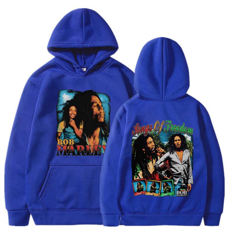 Europäische Größe Bob Marley Album Grafik Hoodie
