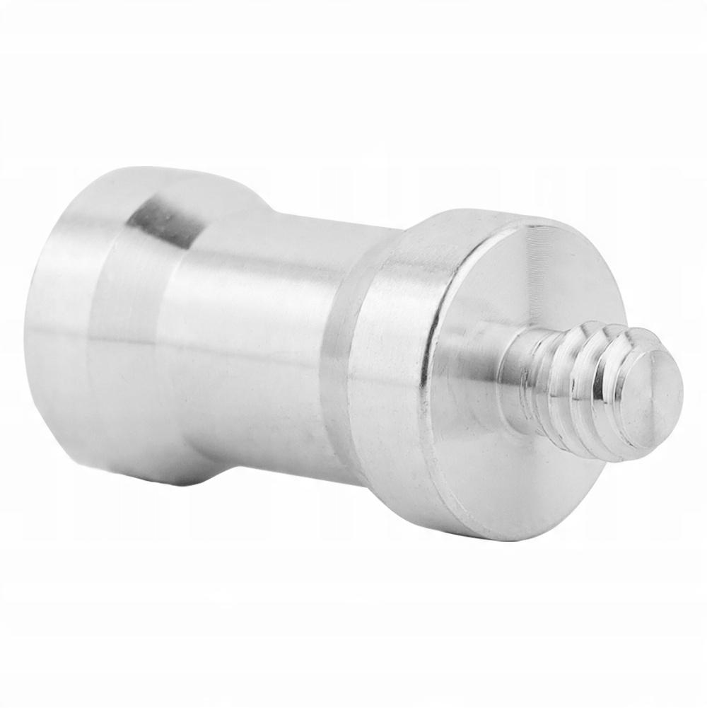 Adapter, tripod reduction sleeve 3/8" to 1/4" aluminum for lamp stand