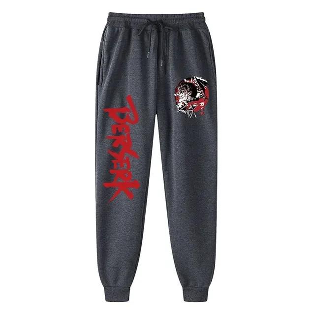 Anime Berserk Print Sweatpants for Men Athletic Joggers Trousers Spring Fall Casual Fleece Pants with Pockets Cosplay Costume
