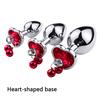 MoDi Intimate Metal Anal Plug With Crystal Jewelry Smooth Butt Plug Anal Beads Tube