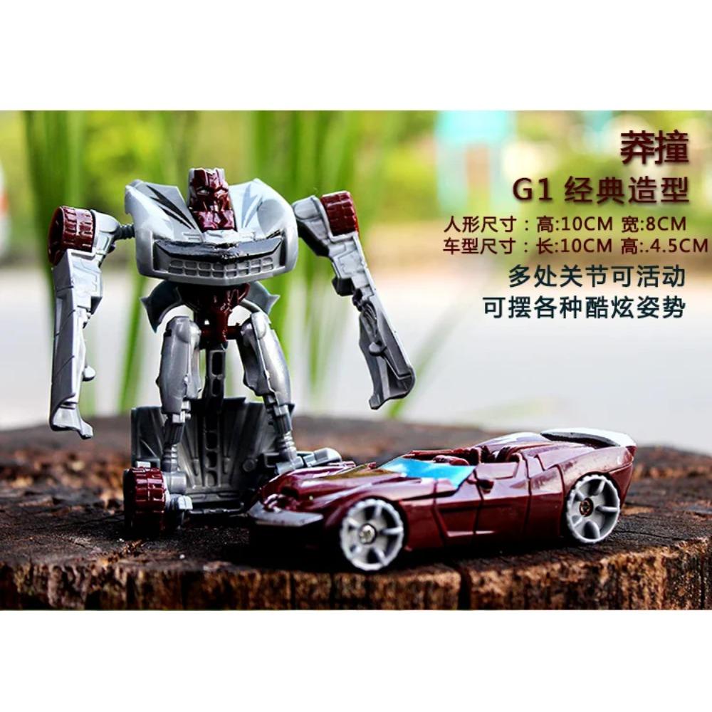 Transformasjon Deformasjon Robot Gul Bil Kompatibel Modell Bygging Barnes Blokk Hobbyer Bilmodell tidlig utdanning Barnes Leke