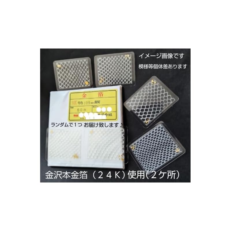 Luxurious White Snake Shell (Back - Kanazawa Gold Leaf) Laminated - Good Luck & Charm / Shrine Prayer Preserved / Clear Type (Transparent) - Premium