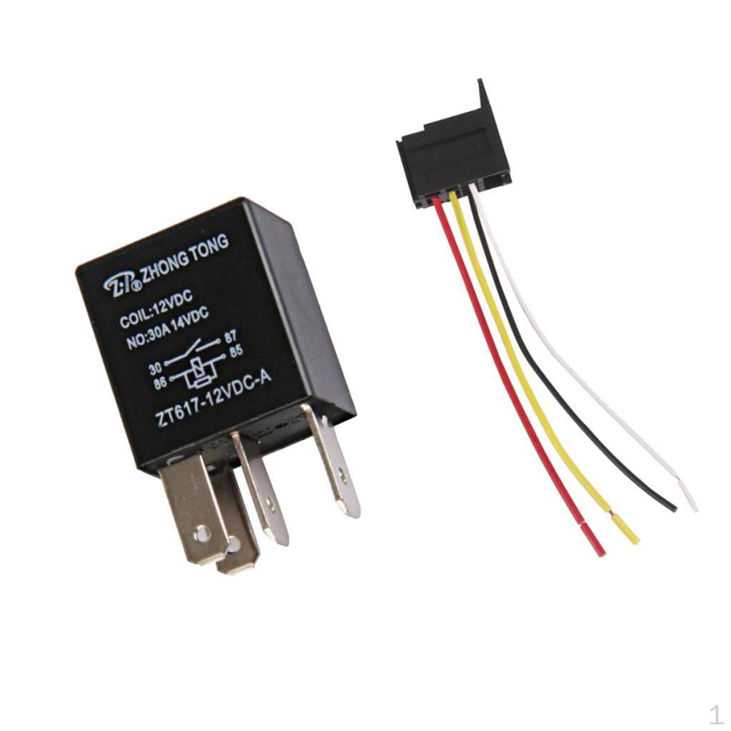 

1 пара Автомобильное реле 12 В 4 гнезда с проводами