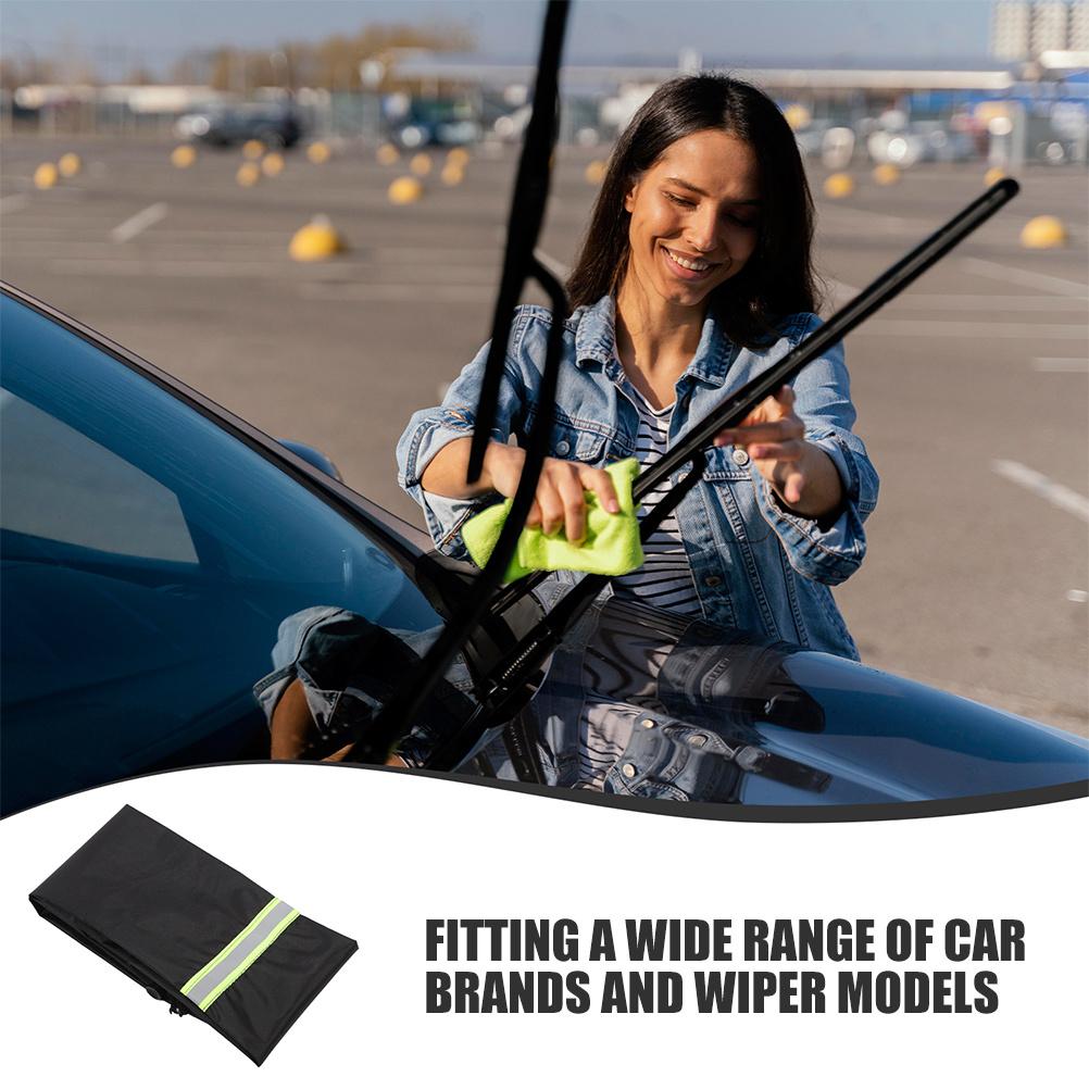1 pair Windshield Wiper Covers Auto Wiper Blade Sleeve Easy Install Protective Car Snow Rain Cover Windshield Snow Cover
