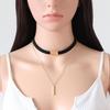Korean Velvet Multi-Layer Tassel Choker Necklace