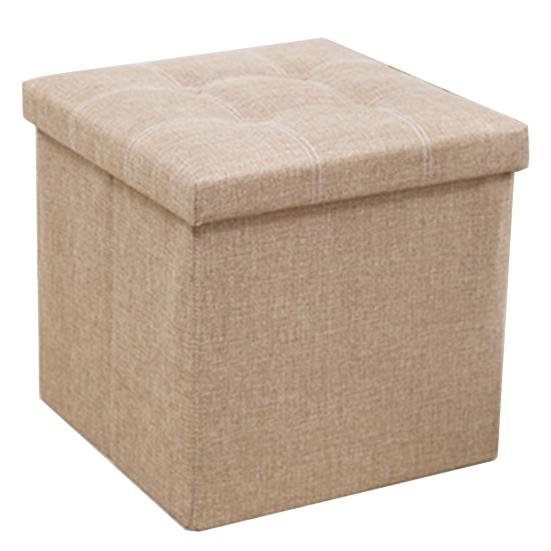 

Табурет для хранения Многофункциональный складной большой вместимости Водонепроницаемая тканевая скамейка для спальни Табурет с подставкой для ног с мягким сиденьем Организация пуфа для мелочей хаки