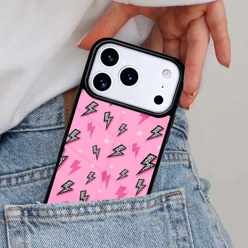Lightning Bolt Pattern Phone Case for iPhone 17ProMax 12 13 14 15 16e 17 Pro Max Plus Air Cover