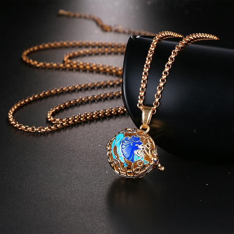 Neue Aromatherapie Ätherisches Öl Diffusor Halskette Schmuck Quadratisch Hohl Parfüm Medaillon 16MM Musik Kugel Damen Anhänger Zubehör