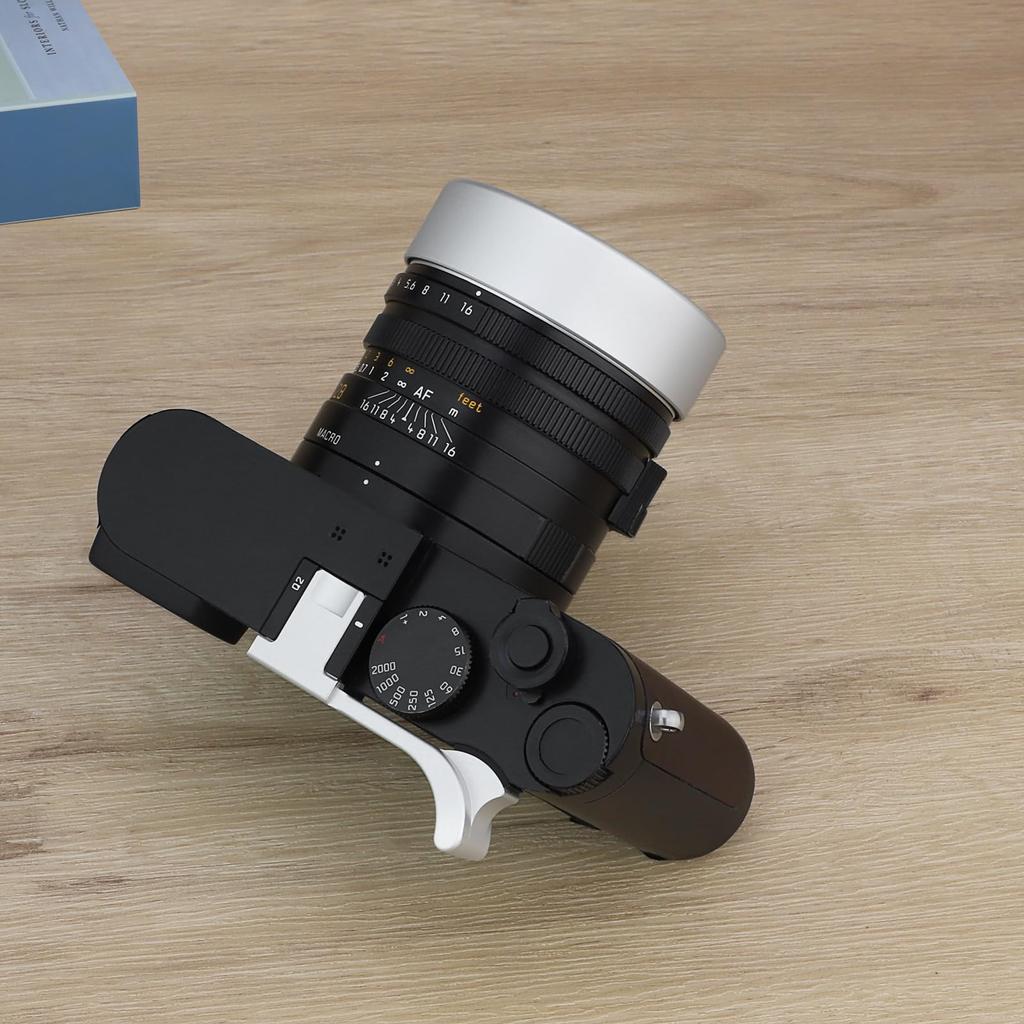 Haoge Metal Front Lens Cap Cover for Leica Q3, Q3, Q2, Q Type 116, Q Type 116, Silver Digital Camera Accessories