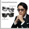 [REONAS] Polarized + Photochromic Sunglasses, Wellington Style, UV Protection, for Driving, Fishing, Golf, and Outdoor Activities, BRAND3 (Sand Black)