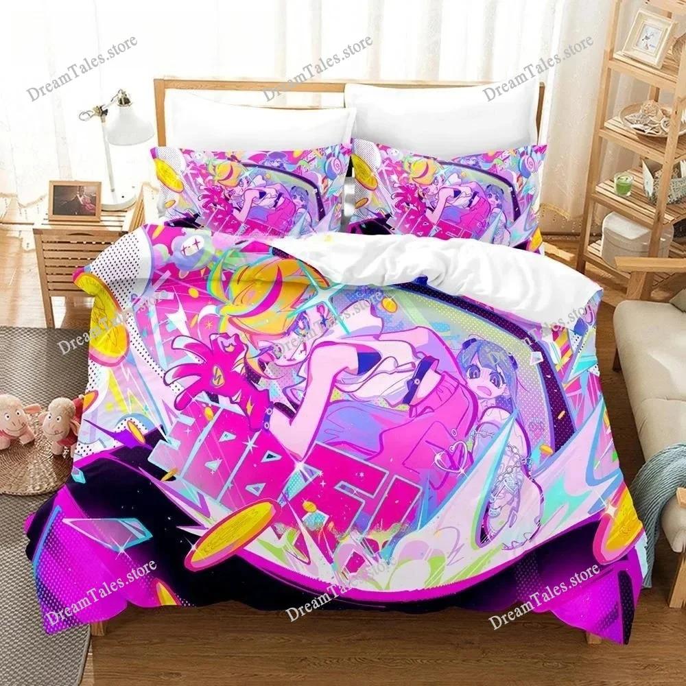 3D Print Music Game Muse Dash Bedding Set Duvet Cover Bed Set Quilt Cover Pillowcase Comforter King Queen Size Boys Adult