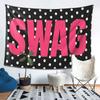 VIKAMA pink SWAG polka dot tapestry wall decoration bedroom dormitory youth room and party background decoration
