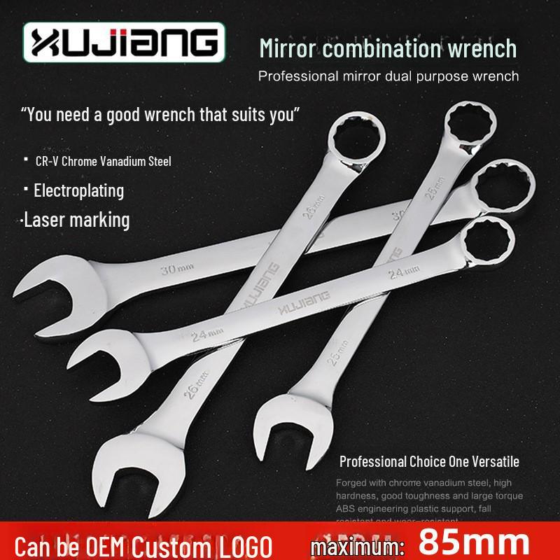 Mirror Finish Double-End Open/Box End Wrench Set