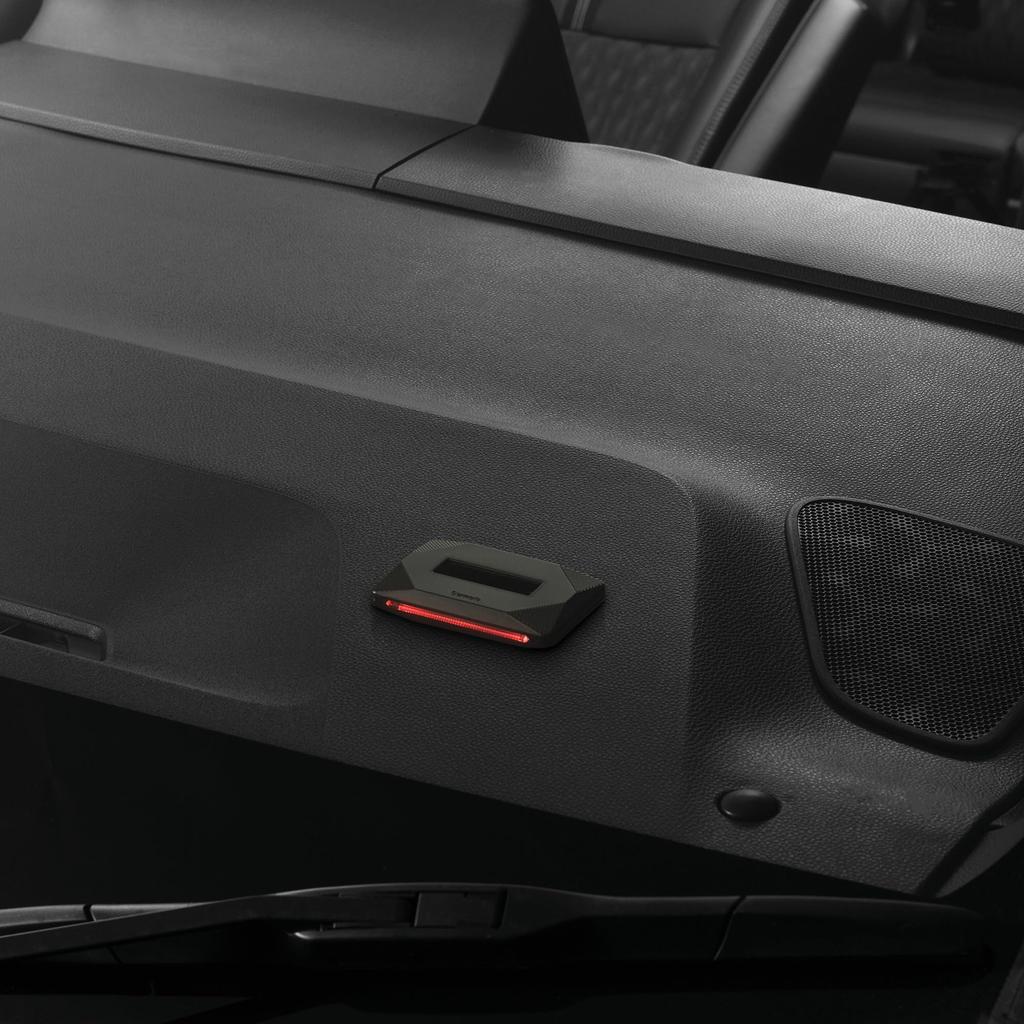 CARMATE SQ303 LED světlo pro zabezpečení auta s nárazovou noční linií Bezdrátové Varování Automatický vestavěný senzor, Signál, Světlo, Červené, Požadováno, Solární