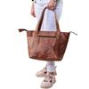 Borsa a Tote in Pelle Vintage Fatta a Mano – Borsa da Giorno da Donna