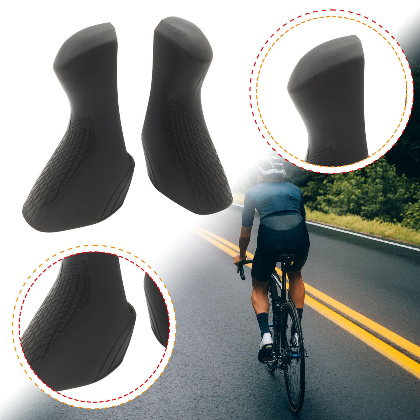 

2 шт. Чохли на важелі перемикання велосипеда Дорожні гальмівні ручки для R2000/R3000 Аксесуари Нековзні чорний