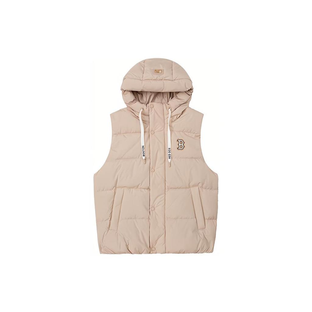 MLB Down Jackets Unisex Khaki Hooded Moderate Other 3ADVB0126-43BGS