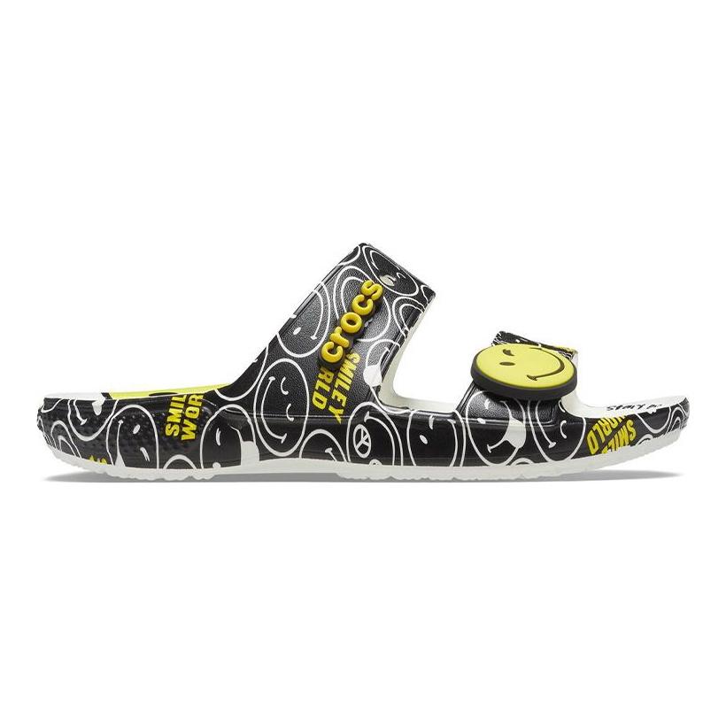 Crocs SmileyWorld x Sandale Classique Noir Blanc Baskets Homme Multi 207207-94S