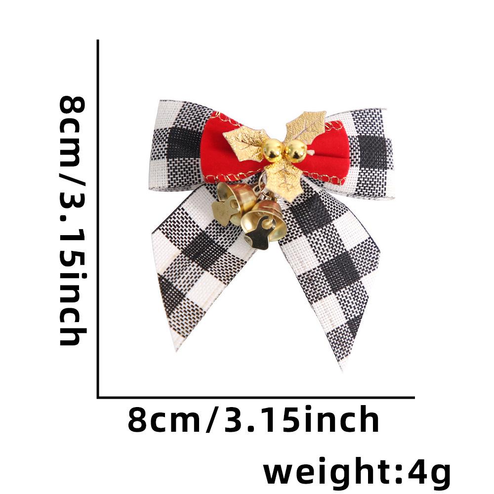 Mini Christmas Bow with Bells - Tree Ornament & Gift Box Decoration