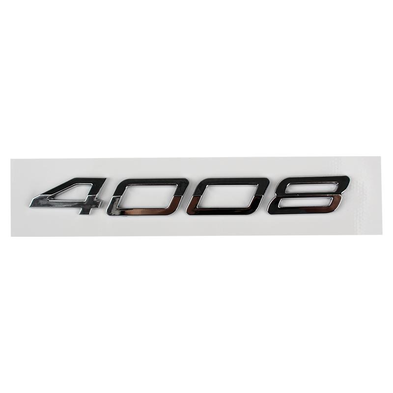1pc Car 3D ABS Letters Logo Decals Sticker For 2008 3008 4008 5008 2023 2024 2025 Car Trunk Alphabet Emblem Badge Stickers