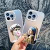 Art Aesthetic David Mona Lisa Phone Case For iPhone 16 15 14 13 Pro Max Mini 15 14 Plus 12 11 Pro Max Shockproof Laser Cover