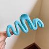 New Colorful Jelly Wave Hair Claw Hairpin Women Girls Fashion Design Korean Sweet Simple Irregular Hair Clip Headwear