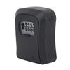 Key Lock Box ABS and Alloy Waterproof 5 Key Capacity Key Safe Lock Box with Sliding Guard for Garage Garden Store Black