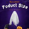 24 Pcs Halloween Ghost Decorations White Gauze Ghost Hanging Ornaments Small Hanging Ghosts Tree Ornaments for Farmhouse Haunted House Party