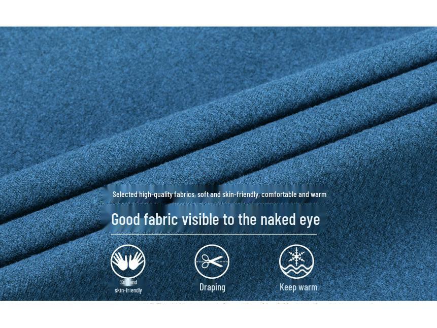 Herr Mellantjock Dubbelsidig Tysk Sammet Långärmad Tröja