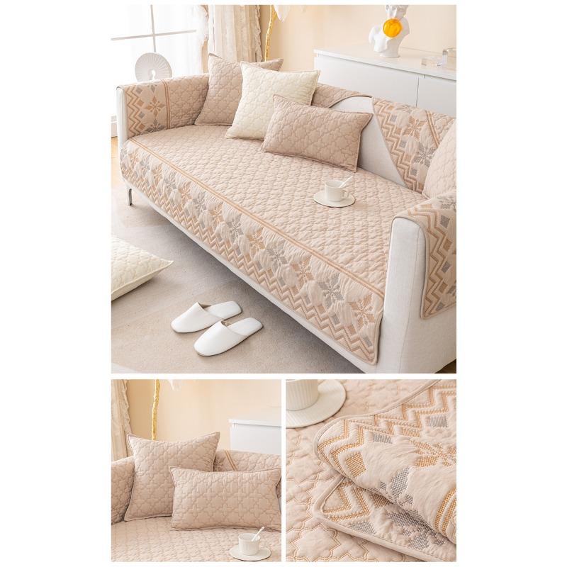 Sofa Cushion Four Seasons General Fabrics Leather Non-Slip Thickened Cushion Simple Modern
