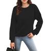 Women's Solid Color Pocket Top Hoodie