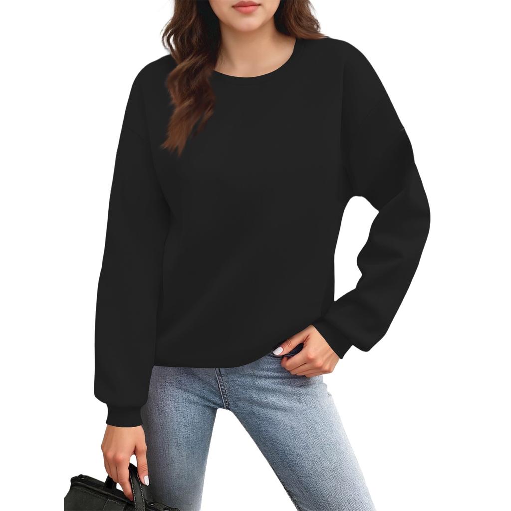 Women's Solid Color Pocket Top Hoodie