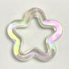 5Pieces 31mm Small Star Shape Pendant with Hole Crystal Star  Loose Beads for Jewelry Making DIY Crfat Muitcolor Beads