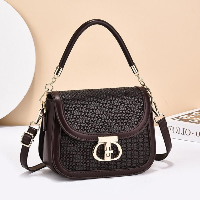Delicate contrasting color small bag spring and summer new fashion messenger bag retro handbag single shoulder women's bag bags
