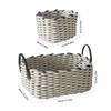 Sturdy Cotton Rope Basket with Handles Practical Woven Storage Holder Baskets For Organizing Clothes Towels And More